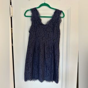 Joie navy lace mini dress.